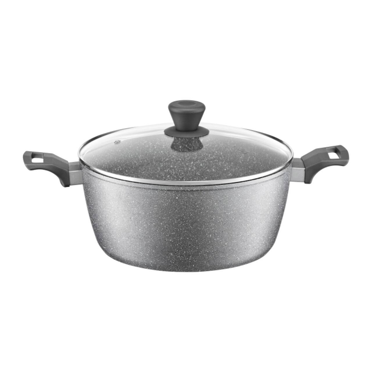 Oala cu capac Silverstone, Ambition, 5.7 L, 28 cm, aluminiu, invelis Qualum Stone - imagine 3